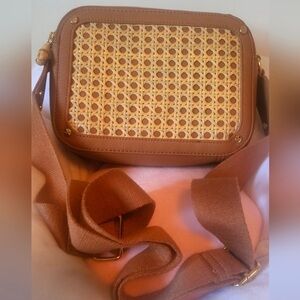 Rachel Zoe Tan and Brown Crossbody Bag